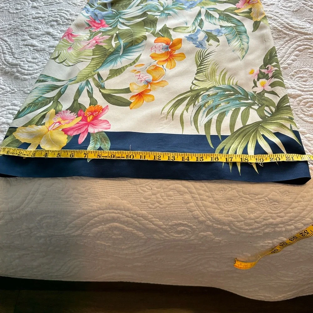 Tommy Bahama Dress Women’s Size S. Ivory with tropical print. - Picture 13 of 13